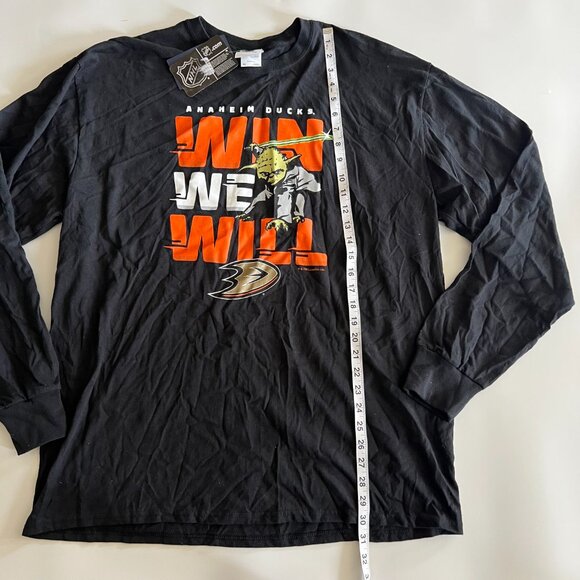 NWT Mens XL Anaheim Ducks Star Wars Long Sleeve Shirt - Picture 6 of 7